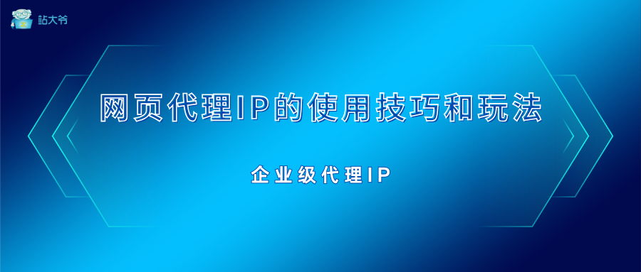 玩转网页代理IP，这些技巧和玩法你得知道