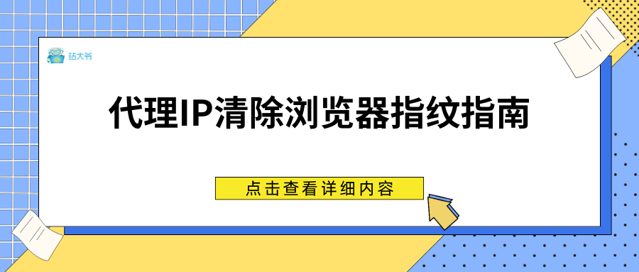 网站操作不留痕：代理IP清除浏览器指纹指南
