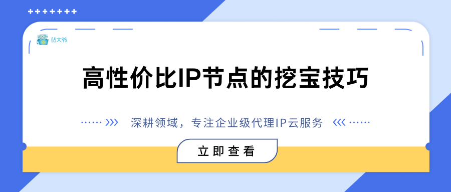 小预算大效果：高性价比IP节点的挖宝技巧